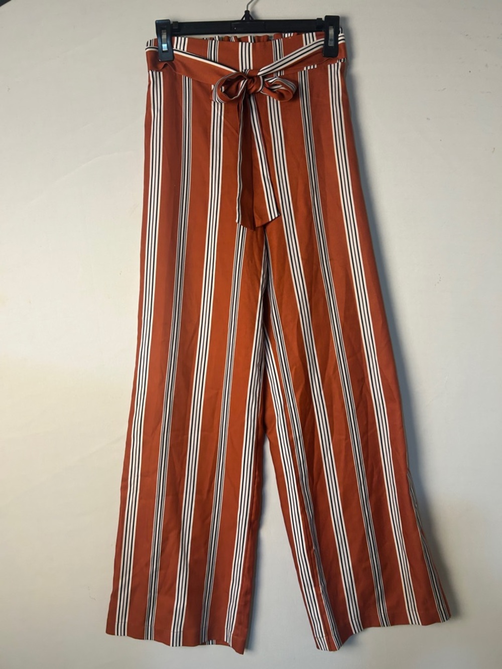 Ktoo  Women’s Pants Wide Leg Striped Elastic Waist Pull On Size S - Picture 2 of 7